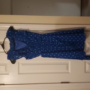 Forever 21 Blue Polka Dot Dress